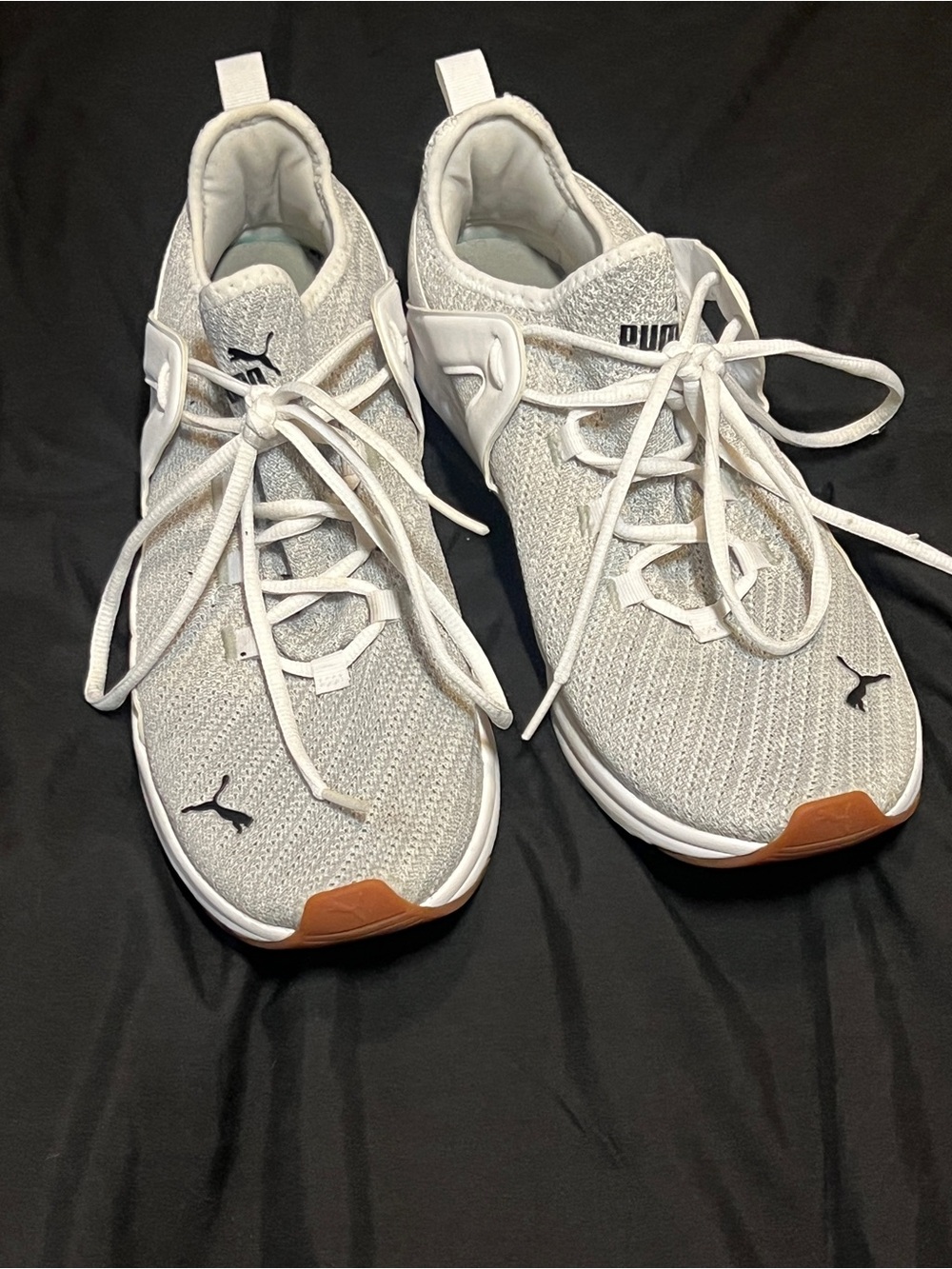 PUMA Men's Electron 2.0 Training Shoes- Grey/White- Size 10.5